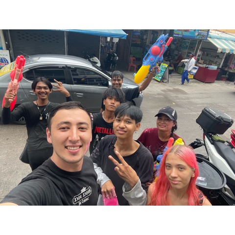 How We Celebrated Songkran in Pattaya – Fun, Family, and Motorbikes